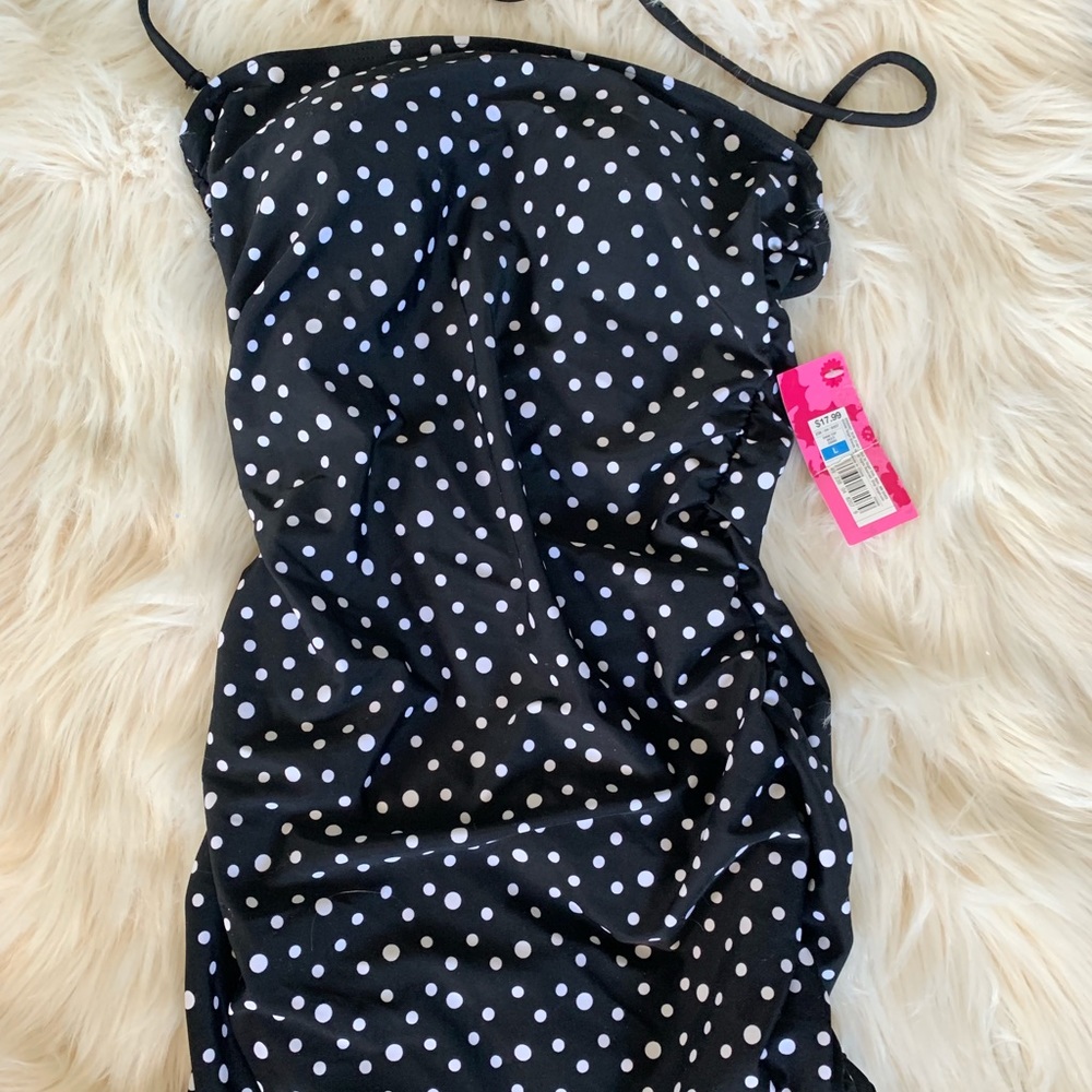 Retro polka dot 1 piece Swimsuit